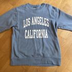 Brandy Melville Los Angeles California Blue Oversized Sweatshirt
