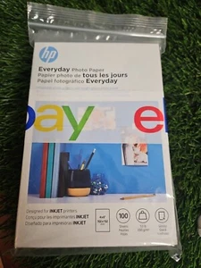 HP Everyday Photo Paper Glossy 53 Lb 4 x 6 in. 200 Total sheets - Picture 1 of 4