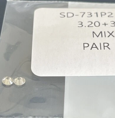 Loose Natual Diamonds 2pc =0.29 Carat Faces Up White - Image 1 of 3