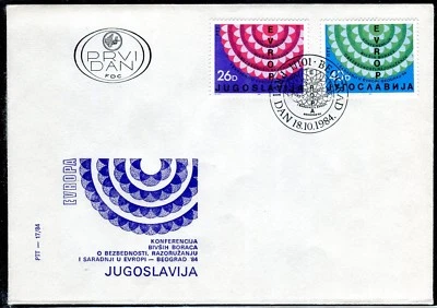 2072 - Yugoslavia 1984 - Europa - Conferencia sobre Desarme - FDC Foto 1 de 2