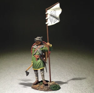 BRITAINS IRATH OF THE NORTHMEN 62131 ARNLAUG VIKINGO CON BANDERA DE CUERVO - Imagen 1 de 2