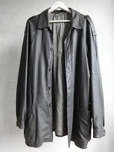 Chaqueta de Cuero Napa Suave Vintage Harrods Yanko Talla 54 Estilo Blazer Harrington - Imagen 1 de 7