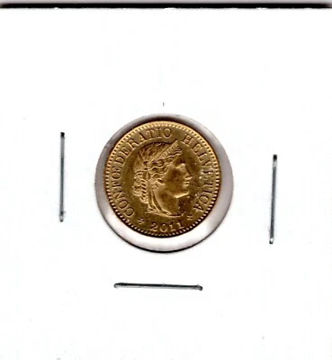 2011-B Switzerland, 5 Rappen, Uncirculated! - Image 1 of 2