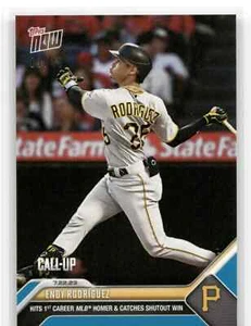 🟦 ENDY RODRIGUEZ Rookie 1st HR 2023 Topps Now #603 BLUE 09/49 Pirates Call-Up - Picture 1 of 2