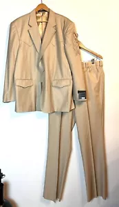 Palomera Anzug beige Western Mutter Mary bestickte Blazerhose Herren 46/38 - Bild 1 von 24