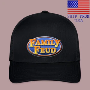 Family Feud TV Show Black Baseball Cap Hat Adult Size S/M & L/XL - Picture 1 of 4