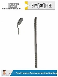 Endodontic Mirror Handle with Scale and Double Sided Mirror Front Surface # 5 - Picture 1 of 1