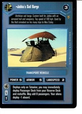 STAR WARS CCG JABBA'S PALACE BLACK BORDER DARK SIDE RARE JABBA'S SAIL BARGE lp