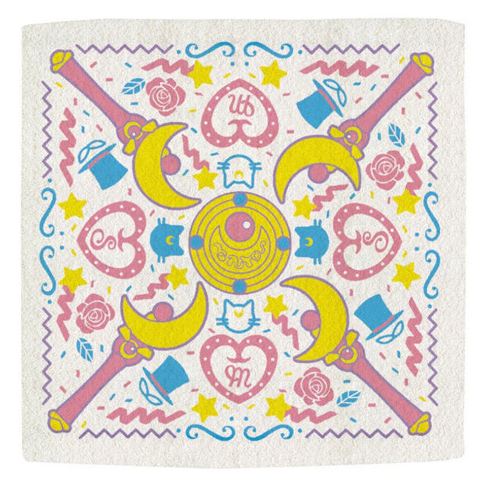 Sailor Moon Bishoujo Senshi Towel Tovaglietta con Scettri Originale Banpresto  - Immagine 1 di 1