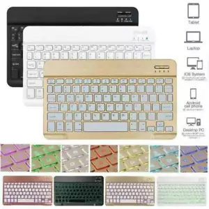 Backlit Bluetooth Keyboard For Microsoft Surface Pro 7 / 6 5 4 3 12.3" Pro 10.6" - Picture 1 of 30