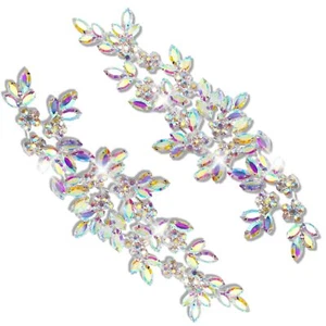 Rhinestone Applique Crystal Applique DIY Sewing Clothes Wedding Craft Rhinest... - Picture 1 of 7