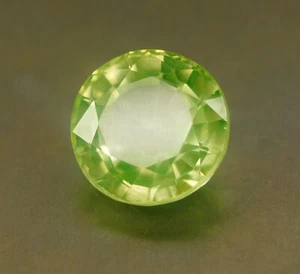 Piedra preciosa suelta peridoto verde natural en forma redonda de 9,60 quilates con certificación EGL - Imagen 1 de 5