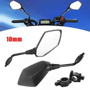 Specchietti laterali universali moto scooter retrovisore posteriore 10 mm 8 mm vista specchietti laterali - Foto 1 di 23