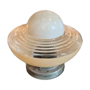 Art Deco UFO Glass Ceiling Light Shade & Gallery - Picture 1 of 6