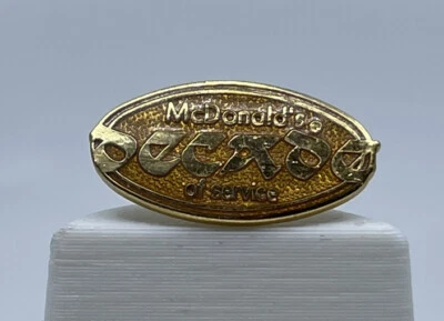 Vintage McDonald's Decade of Service Employee Lapel Pin - Image 1 of 3