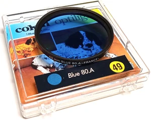 ★ COKIN OPTILIGHT BLUE 80.A ø 49 mm FILTRO CREATIVO/B&W★ - Imagen 1 de 3