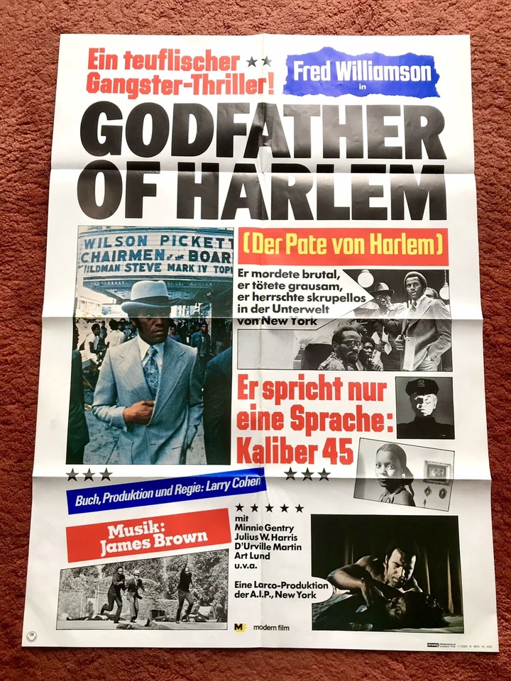 Godfather of Harlem- Der Pate von Harlem Kinoplakat Poster A1, Fred Williamson - Bild 1 von 1