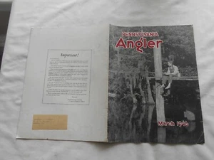 PENNSYLVANIA ANGLER Magazine-MARCH,1946 - Picture 1 of 2