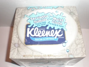 KLEENEX MOIST CLOTHS FOR HANDS & FACES DECORATIVE PACKAGE FROM YEAR 2004 VINTAGE - Picture 1 of 3