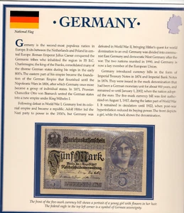 PCS Historic Currency Germany 1917 5 Marks P-56b.1 AUNC Z.16013543 - Picture 1 of 2