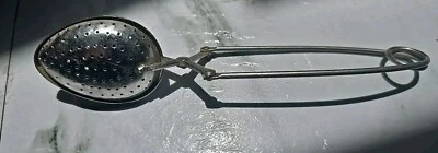 VTG Long Handle Loose Tea Snap Opening Infuser Spoon 18/8 Stainless Steel Mesh - Image 1 of 4