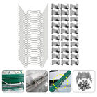 100 pcs Greenhouse Clips Z-Type Stainless Steel Glazing Clips Greenhouse Accessories