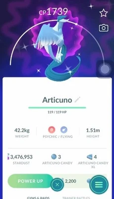 Pokémon Go Acc Level 62 +49 Shiny +3.4m Stardust - Bild 1 von 4