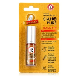 Siang Pure Oil-Ball Tip Relief Dizziness Herbal Peppermint Menthol Inhaler 3cc - Picture 1 of 8
