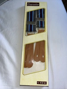 Kew Vintage Men's Braces In Original Box Button Fastenings - Picture 1 of 5
