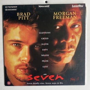 SEVEN widescreen LASERDISC NTSC 2 DISCS Brad Pitt Morgan Freeman - Picture 1 of 2