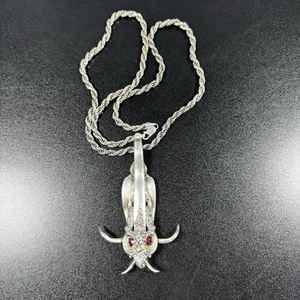 Vintage Wallace Sterling Fork Pendant With Sterling Silver Chain - Picture 1 of 16