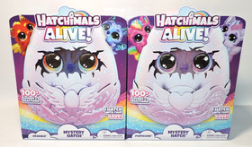 LOT OF 2 Hatchimals Alive Mystery Hatch 1 Draggle & 1 Pufficorn Surprise Toy NEW