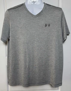 Under Armour HeatGear lockere Passform Fitnessstudio sportliches V-Ausschnitt Shirt - Herren Large - Bild 1 von 5