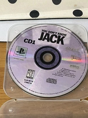 You Don't Know Jack Sony PlayStation 1 PS1 Disc Only Video Game 2 Disc Set 1999 - Image 1 of 2
