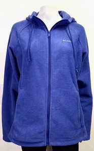 Chaqueta Columbia para mujer L azul Benton Springs cremallera completa polar sudadera con capucha - Imagen 1 de 6