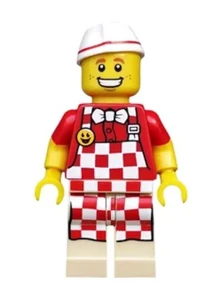 Lego Minifigure Hot Dog Vendor COL291 - Minifigure Only - Picture 1 of 1