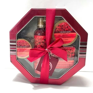 THE BODY SHOP NIB Cranberry Joy Gift Sets Shower Gel, Body Butter, Scrub, Soap - Picture 1 of 10