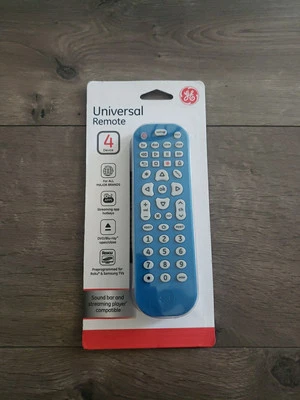 GE 7252 General Electric 4-Device Universal Remote Control 39527 CL3 1634  BLUE - Image 1 of 2