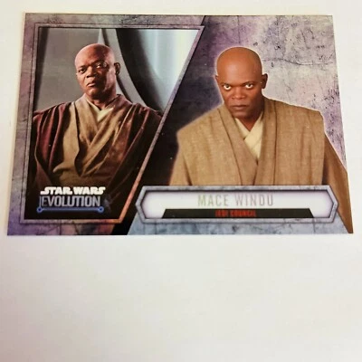 2016 Star Wars Evolution Base Card #81 Mace Windu: Jedi Council - Image 1 of 2