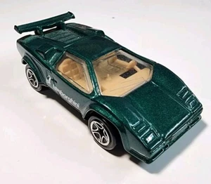 1998 Matchbox Super Cars Green Lamborghini Countach LP500S 1/64 Diecast/Plastic - Picture 1 of 10