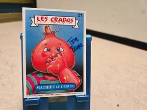 Carte Les Crados n° 21 Mathieu Le Degueu !! French Garbage Pail Kids SIGNED TOM - Picture 1 of 3