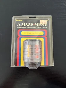 Vintage Schaper A-MAZE-MENT Ten Billion Combinations Game 1982 Cylindrical Maze! - Picture 1 of 5