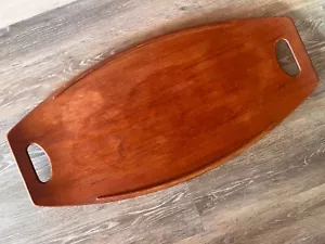 DANSK TEAK SURFBRETT SERVIERTABLETT 27" JENS QUISTGAARD MID CENTURY MODERN DÄNEMARK - Bild 1 von 9