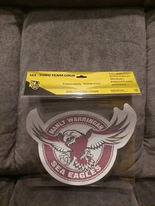 NRL Manly Warringah Sea Eagles iTag UV Car See Thru Logo Window Decal Sticker - Picture 1 of 2