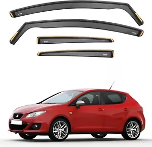 ISPEED Wind Deflectors for Seat Ibiza MK4 2008-2017 5-Door Hatchback 4pc Set - Picture 1 of 9