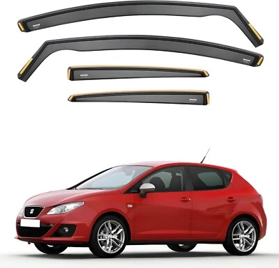 ISPEED Wind Deflectors for Seat Ibiza MK4 2008-2017 5-Door Hatchback 4pc Set - Image 1 of 4