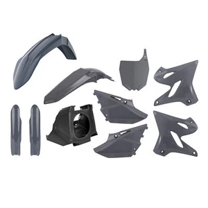 POLISPORT YAMAHA YZ125 250 02-14 COMPLETE NARDO GREY RESTYLE PLASTIC FENDER KIT - Bild 1 von 1