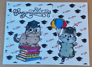 graduation funny cat card - Picture 1 of 1