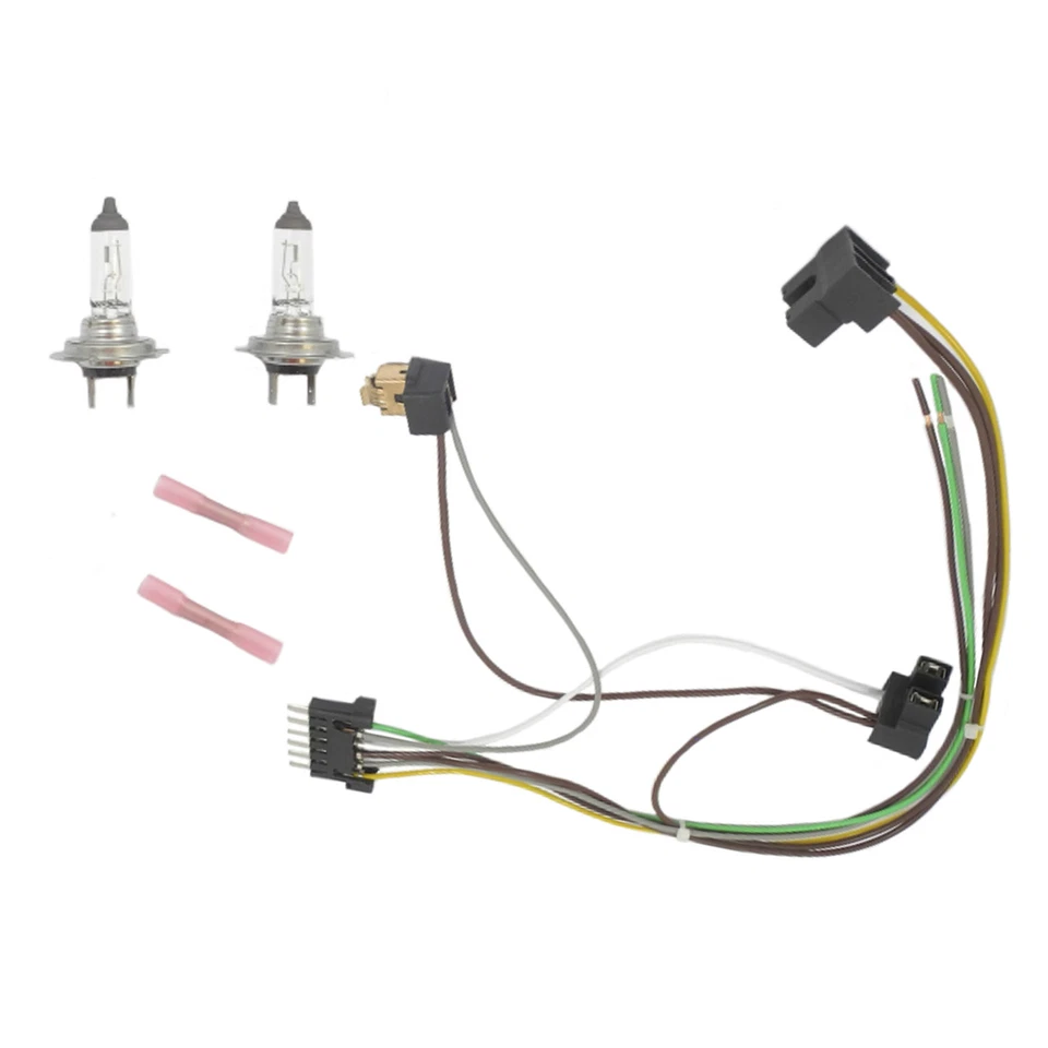 Arnés de cableado de faros y bombilla de faros H7 70W para Benz S55 S600 izquierda/derecha Foto 1 de 2