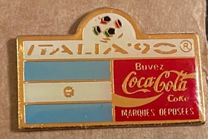 ITALIA 1990 SOCCER WORLD CUP - ARGENTINA FLAG PIN - Picture 1 of 1